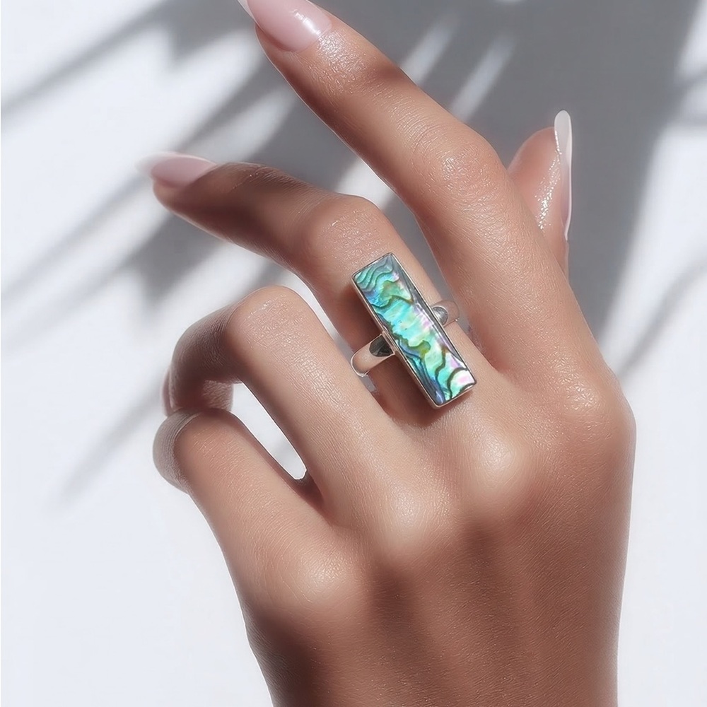 Abalone Shell Ring Shell Ring - Picture 2 of 15